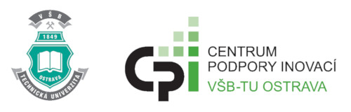 Logo Centrum podpory inovací – útvar Komercializace výsledků VaV
